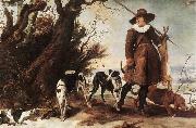 Winter Landscape with a Hunter WILDENS, Jan